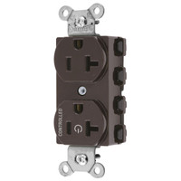 Hubbell Brown SnapConnect Receptacle 1/2 "CONTROLLED" 20A Outlet SNAP5362C1