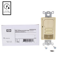 Hubbell Ivory Vacancy Sensor Switch Low Voltage PIR/US 2-Circuit 24VDC AD2241I2