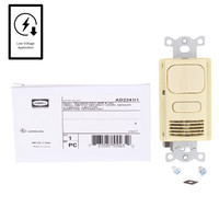 Hubbell Ivory Vacancy Sensor Switch Low Voltage Adaptive PIR/US 24VDC AD2241I1