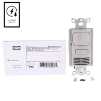 Hubbell Gray Vacancy Sensor Switch Low Voltage Adaptive PIR/US 24VDC AD2241GY1