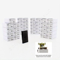 40 Hubbell 15A SNAPConnect Black Self-Test Hospital GFCI Outlet Receptacles GFRST82SNAPBK