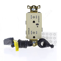 Hubbell Ivory Industrial TR 2/2 CONTROLLED Switched Receptacle 15A HBL5262LC2I