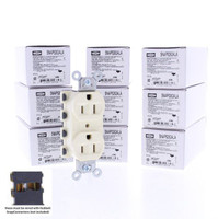 10 Hubbell SNAP5262ALA Almond SnapConnect Outlet Receptacles Spec Grade 15A