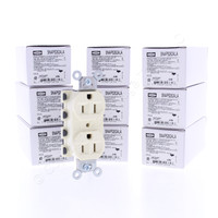 10 Hubbell SNAP5262ALA Almond SnapConnect Outlet Receptacles Spec Grade 15A