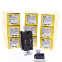 10 Hubbell Brown Hospital Grade SNAPConnect 20A Tamper Resistant Receptacle Outlet USB SNAP8300USB