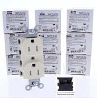 10 Hubbell SNAP5262ALTRA Almond SnapConnect Outlets Tamper Resist Receptacle 15A