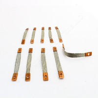 10 Hubbell 6" Braided Jumper Straps Grounding Bonding Cable 6AWG HGBBD6S10