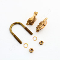 Hubbell Grounding Bonding Pipe Clamp Copper Alloy 1.25" IPS #4-2/0 AWG HGBGAR1626