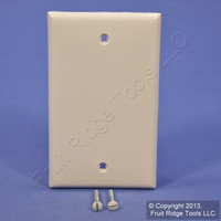 Leviton Light Almond 1-Gang Blank Unbreakable Wall Plate Box Mount Cover 80714-NT