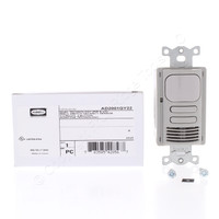 Hubbell Gray Vacancy Sensor Switch Adaptive PIR/US 2 Circuit AD2001GY22