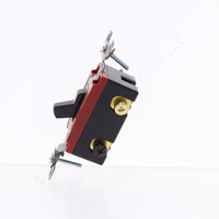 Bryant Black Toggle Light Switch 3-Way Industrial Grade 20A 120/277V 4903BBLK