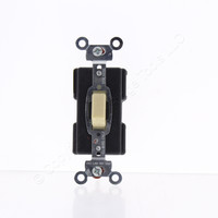 Bryant Ivory Push Button Switch Illuminated Single Pole 20A 120/277V 4987GLI