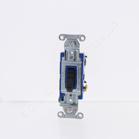 Bryant Black Toggle Light Switch 3-Way Industrial Grade 15A 120/277V 4803BBLK