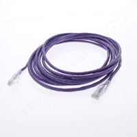 Hubbell Patch Cord Cat 5e Purple 15 Ft LAN Ethernet Network Cable HC5EP15