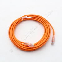 Hubbell Patch Cord Cat 5e Orange 20 Ft LAN Ethernet Network Cable HC5EOR20