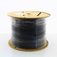 1000' Spool Hubbell Black Cat6A Network Cable UTP Riser Solid Copper 10GBE C6ASRBK