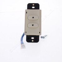 Hubbell Lt Almond Load Logic Room Controller Switch RAISE/LOWER UTP RJ45 RCSRLLA
