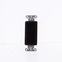 Bryant Hubbell Brown Industrial Decorator Rocker Wall Light Switch 20A Single Pole 120/277V 9901