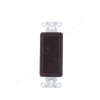 Bryant/Hubbell Brown Industrial Decorator Rocker Wall Light Switch 20A 3-Way 120/277V 9903
