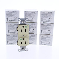 10 Bryant Ivory Weather Resistant COMMERCIAL Outlet Receptacles 15A CBRS15IWR