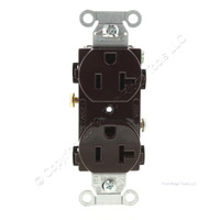 Bryant/Hubbell Brown COMMERCIAL Outlet Duplex Receptacle 20A 125V Bulk CRS20