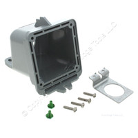 Bryant/Hubbell Backbox for 20A 30A IEC Pin & Sleeve Receptacle/Inlet BB2030NCT