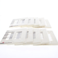 10 Cooper Almond 2-Gang Decorator Screwless UNBREAKABLE Mid-Size Wallplate GFI GFI Nylon Covers PJS262A