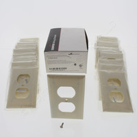 25 Cooper Almond 1-Gang Residential Grade Duplex Outlet Receptacle Cover Standard Size Wallplates 2132A