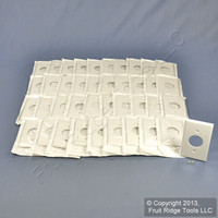40 Leviton White 1.406" Receptacle Wall Plates Single Outlet Cover 88004