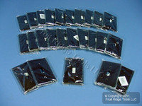 25 Leviton Brown 1-Gang Toggle Switch Thermoset Cover Plastic Wall Plates 85001