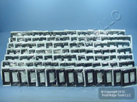 100 Leviton Black Decora 2Gang Standard Wallplate GFCI GFI Smooth Covers 80409-E