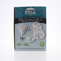 Bryant/Bell Motion Sensor LED Flood Light Kit White 2K Lumens 26W 180° MS2FLW