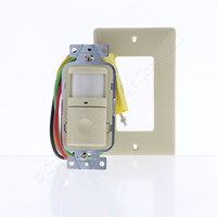 Bryant Ivory Occupancy Sensor Switch Night Light 120/277V 180� 1000W MS2000NI