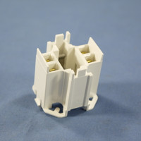 Leviton Snap-In Universal Compact Fluorescent Lamp Holder CFL Light Socket G24q-3 26725-429