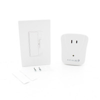 Eaton White Anyplace Switch w/Lamp Module Z-Wave RF Battery Operated RFASAPMDW