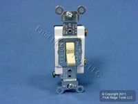 Leviton Ivory COMMERCIAL ON/OFF Toggle Light Switch Control 20A Bulk CS120-2I