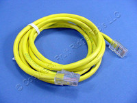 Leviton Yellow Cat 5 5 Ft Ethernet LAN Patch Cord Network Cable Cat5 52455-5Y