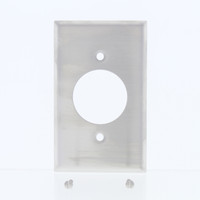 Eaton Stainless Steel Receptacle Wallplate Single Outlet Cover 1.60" 93111