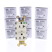 10 Hubbell Almond SnapConnect Hospital Grade Receptacles Outlet 20A SNAP8300ALA
