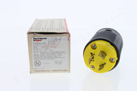 Pass and Seymour Yellow Industrial Twist Turn Locking Connector Plug NEMA L11-20P 20A 250V 3� L1120-P