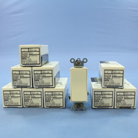 10 Leviton Almond 1-Pole Decora Rocker Light Switches 20A 5621-2A