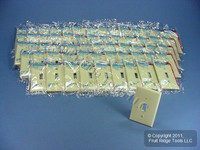 60 Leviton Ivory Unbreakable Toggle Switch Cover Wall Plates Switchplates 80701-I