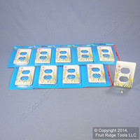 10 Leviton Wildflower Pattern Ceramic Receptacle Wallplate Duplex Outlet Covers 89503-WFL