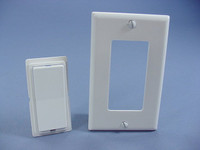 Leviton DHC White Color Change Conversion Kit for Decora Rocker Switch 6091-W