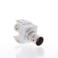 Leviton White Quickport BNC Video Connector Jack Female 41084-BWF