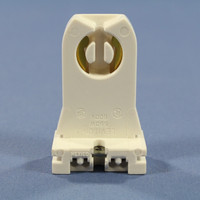 Leviton Fluorescent Lamp Holder T-8 T-12 Light Socket G13 Base T8 T12 Medium Bi-Pin Tall Profile 13357-N