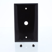 P&S Brown Telephone Cable Wallplate Box Mount Cover 13/32" Hole SP11