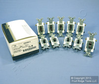 10 Leviton Brown 3-Way COMMERCIAL Toggle Wall Light Switches 20A CS320-2