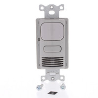 Hubbell Gray Vacancy Sensor Switch Adaptive PIR/US 120/277V 1000ft� AD2001GY1