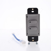 Hubbell Gray LoadLogic Smart Switch for Controller 2-Button w/Pilot Light RCS2GY